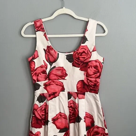 White House Black Market Women’s 4 floral sleeveless dress - Picture 11 of 14